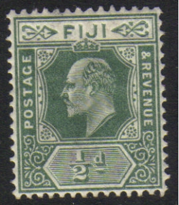 Fiji #70A mint single , King Edward VII, issued 1908