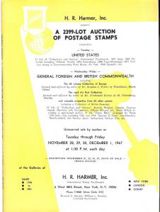 HR Harmer: Sale # 1798-1801  -  A 2399-Lot Auction of Pos...