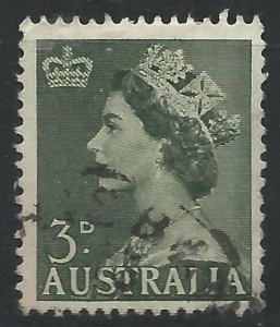 Australia 1953 - Queen Elizabeth 3d definitive - SG262 used