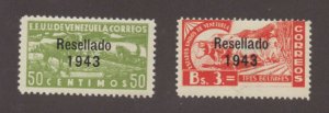 Venezuela - Sc 382 & 383 MLH     /      Lot 1221046