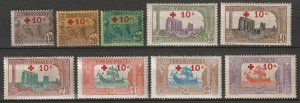 Tunisia 1916 Sc B3-11 set MH*/MLH*