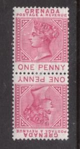 Grenada #21a Mint Fine Never Hinged Tete Beche Pair 