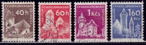 Czechoslovakia, 1960-63, Various Castles, sc#974-977, used
