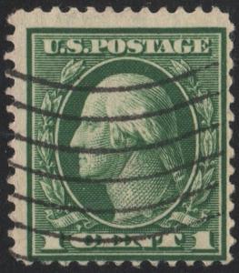 SC#405 1¢ Washington (1912) Used