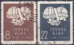 China #317-8  F-VF Used CV $2.60 (Z1620)