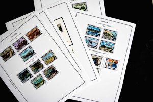 COLOR PRINTED BERMUDA 1865-1999 STAMP ALBUM PAGES (86 illustrated pages)