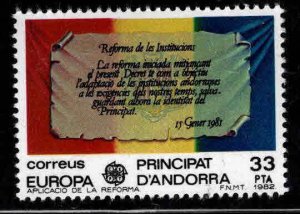 Andorra (Spanish) Scott 144 MNH** Europa CEPT 1982 stamp