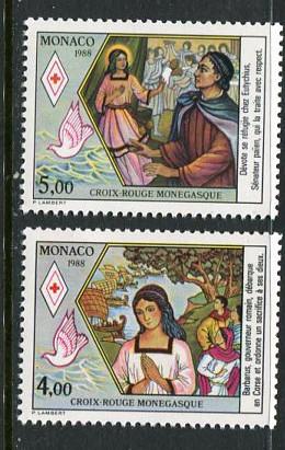 Monaco #1643-4 MNH