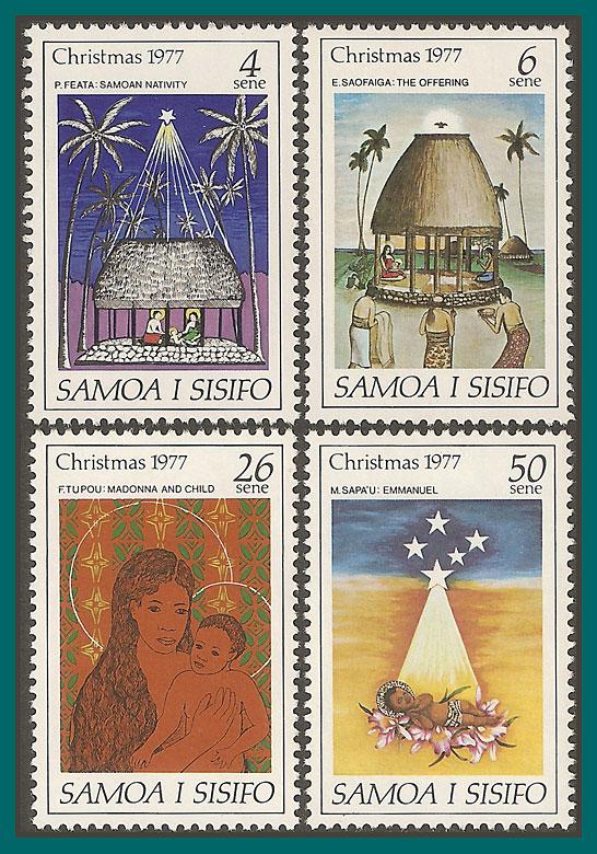 Samoa 1977 Christmas, MNH 462-465,SG496-SG499