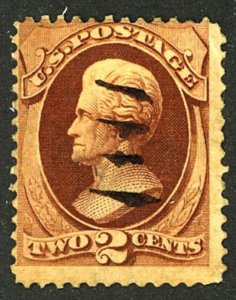 U.S. #135 USED CREASES SML THIN