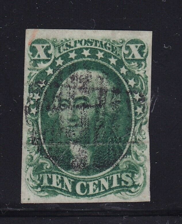 13 VF used neat cancel Crowe cert. , light creas nice color cv $ 900 ! see pic !