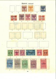 Tôt Samoa 1877 - 1935 Principalement Mint Sur 4 Album Pages Valeurs To Nice 
