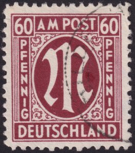 Germany Occupation - AMG Issue 1945-46, Type II #3N1-3N20 vf u