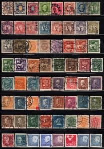 Sweden ~ Collection of 271 Different Stamps ~ Mixed Lot ~ Mostly Used MX