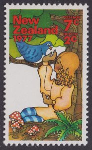 New Zealand 1149 Health Girl Pigeon 7c+2c (1 stamp) MNH 1977