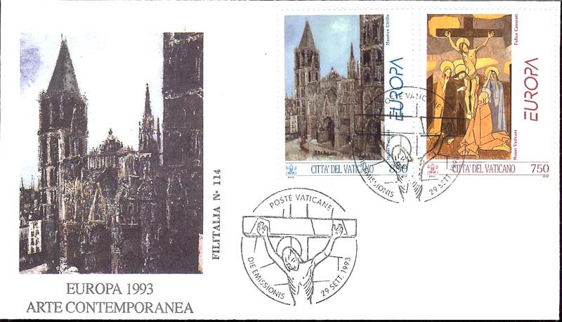 1993 - Vatican Sc# 932-933 - FDC