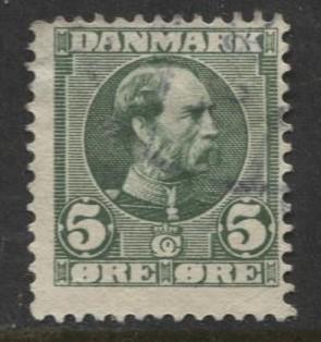 Denmark - Scott 70 - King Christian IX Issue -1905 - Used - Single 5o Stamp