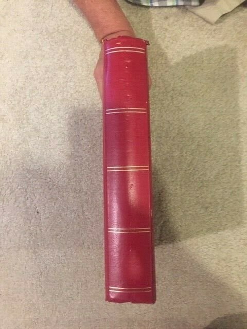 Red Lighthouse Stock Book 64 (32x2) 9-row White Pages Used  See description