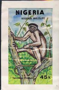 Nigeria 1984 Nigerian Wildlife - original hand-painted ar...