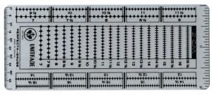 Uni-Safe Metal UNITRADE Postage Stamp Perforation Perfecta Gauge