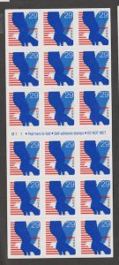 U.S. Scott Scott #2598a USA Eagle Stamp - Mint NH Booklet Pane