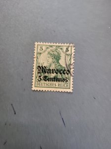 Stamps German Offices in Morocco Scott #34 used