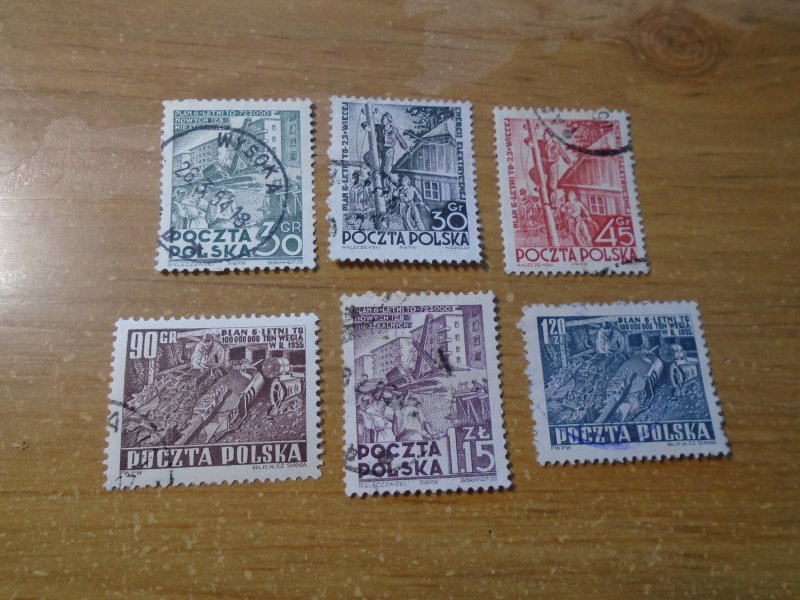 Poland   #  528-33  used