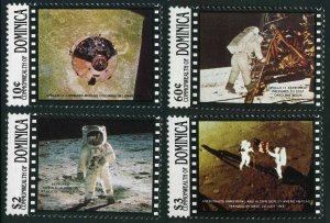 Dominica 1196-1199,MNH.Michel 1233-1236. 1st Moon Landing,20th Ann.1989.