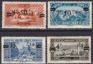 Lebanon #68-71 F-VF  Unused CV $10.75  (Z3799)