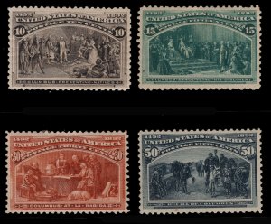 MOMEN: US STAMPS #237-240 MINT OG H LOT #85236*