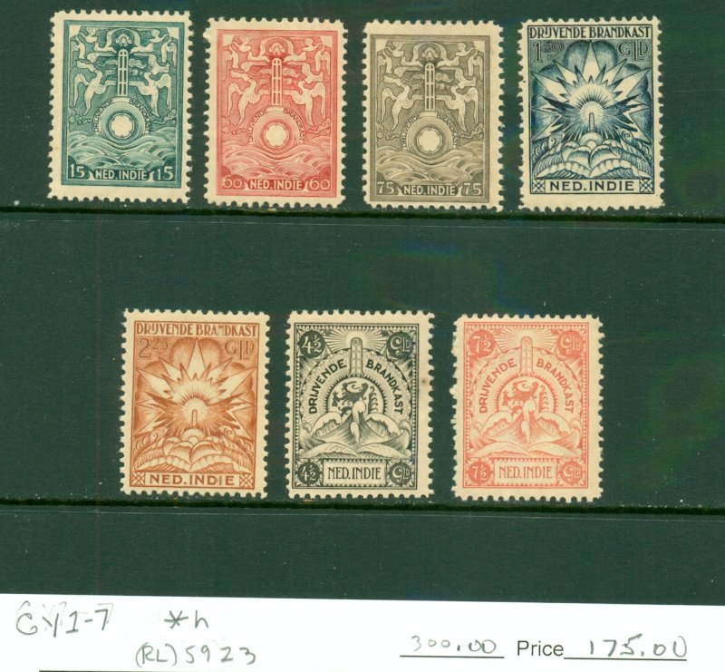 NETHERLANDS INDIES CY1-7 MH (RL) 5923 CV $300.00 BIN $175.00