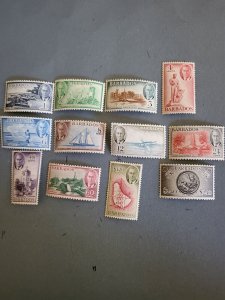 Stamps Barbados  Scott #216-27 hinged