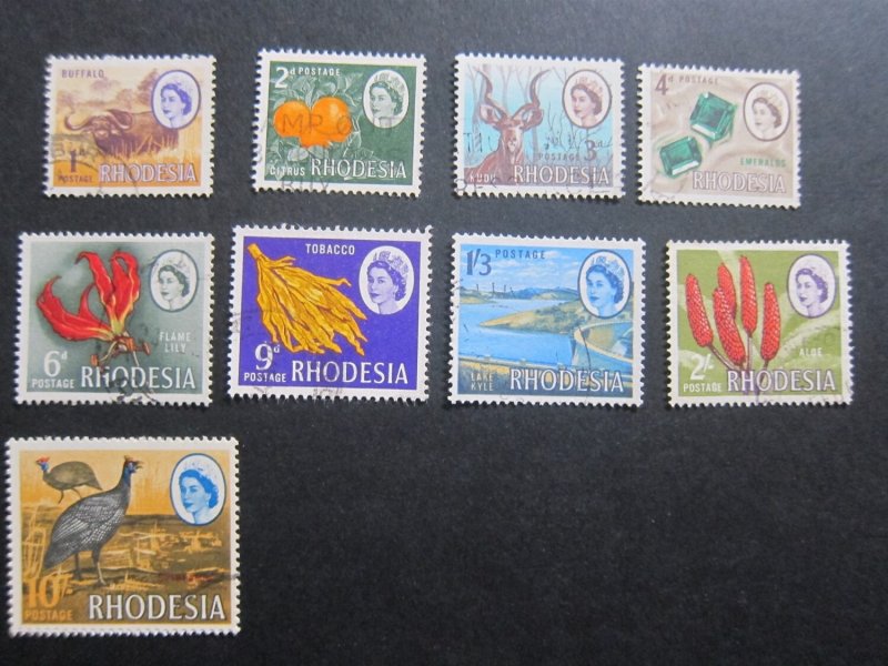 Rhodesia and Nyasaland 1966 Sc 223a-35a FU