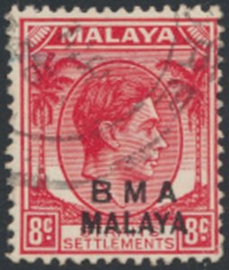 Straits Settlements  OPT BMA Malaya  SC# 261  Used see details & scans