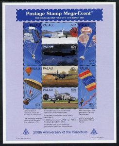 PALAU - 1994 - Parachutes, 200th Anniv - Perf 8v Sheet - Mint Never Hinged