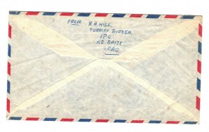 IRAQ Air Mail Cover CENSOR GB London {samwells-covers}AJ215