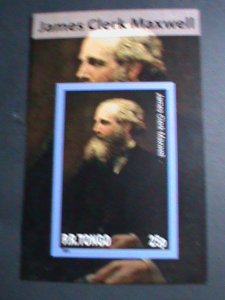 ​TONGA-2010 FAMOUS PERSON- JAMES CLERK MAXWELL-IMPERF: MNH S/S SHEET-VERY FINE