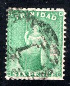 Trinidad #52  F/VF,  Used,   CV $9.00  ...  6510019