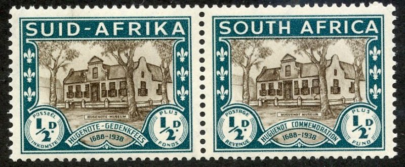 South Africa, Scott #B9, Unused, Hinged pair
