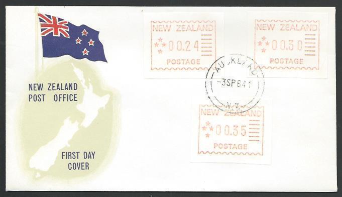 NEW ZEALAND 1984 FRAMA TRIAL set on commem FDC, cat NZ$165.................52733