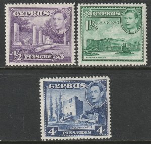 Cyprus 1951 Sc 164-6 MLH
