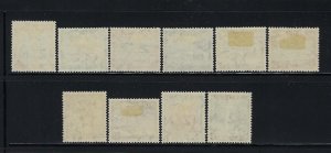 NIUE SCOTT #94-103 1950 SET - MINT: 3 STAMPS HR OTHERS LIGHTHINGED