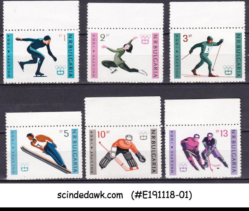 BULGARIA - 1964 WINTER OLYMPIC GAMES INNSBRUCK - 6V - MINT NH