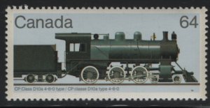 Canada 1984 MNH Sc 1039iv 64c CP Class D10a, blue-grey background ex SS - Can...