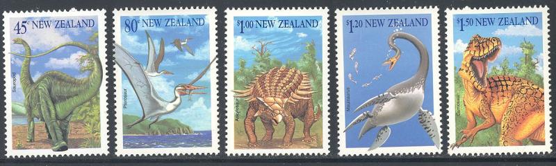 New Zealand 1180-1184a MNH - Dinosaurs