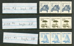 #2123-2134 Transportation coil strips selection 11 total ⭐⭐⭐⭐⭐⭐