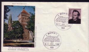 German FDC Sc.# 959 Nathan Sonderblom, Protestant L647