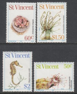 St Vincent 666-669 Marine Life MNH VF