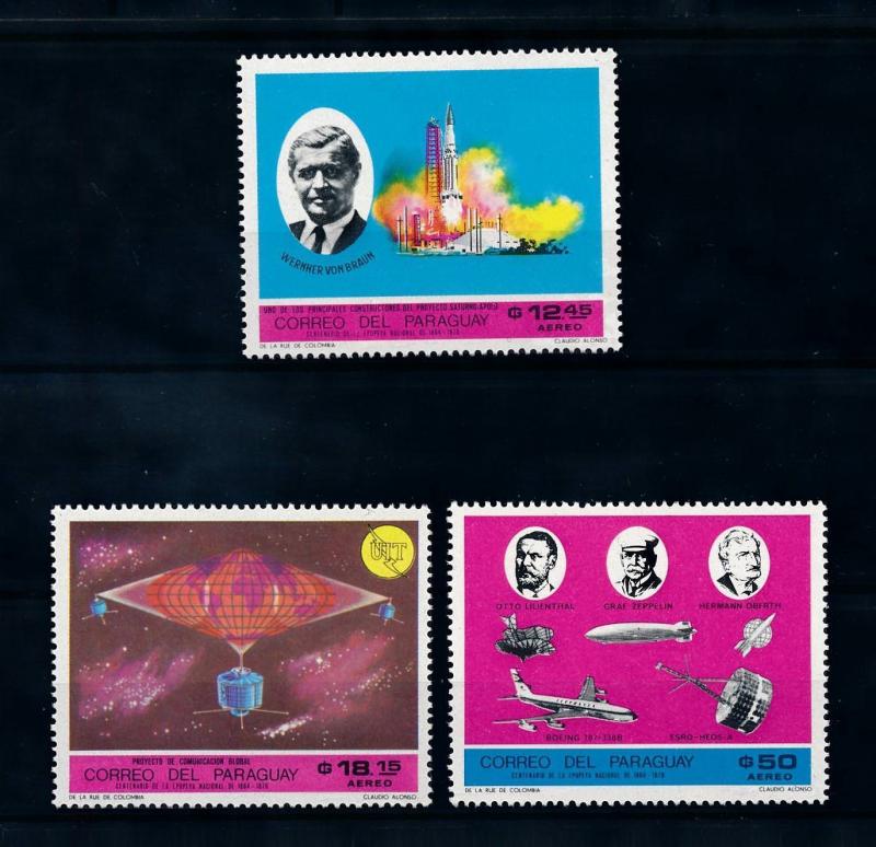 [72475] Paraguay 1969 Space Travel Weltraum Airmail Stamps MNH