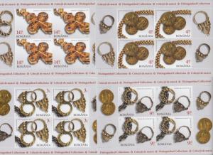 Romania STAMPS 2015 Collections gold coins cross rings sheets MNH jewellery